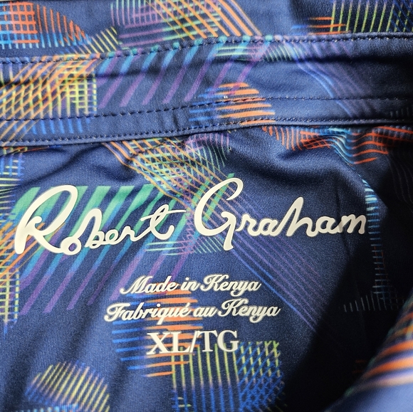 Robert Graham Happiest Hour Polo Shirt Size XL - Picture 6 of 9